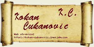 Kokan Čukanović vizit kartica